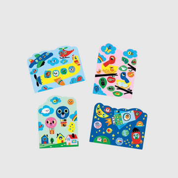 Láminas y bolígrafo mágico para pintar al agua "Escondido en el cielo" - Djeco