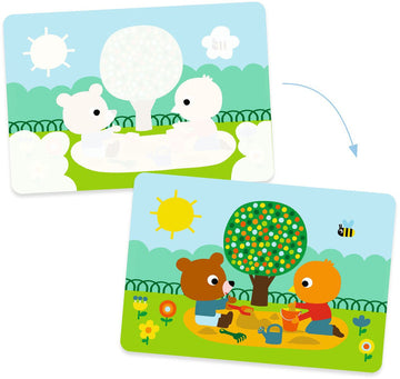 Láminas y bolígrafo mágico para pintar al agua "En el parque" - Djeco