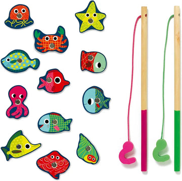 Juego de pesca magnético "Fishing colour" - Djeco