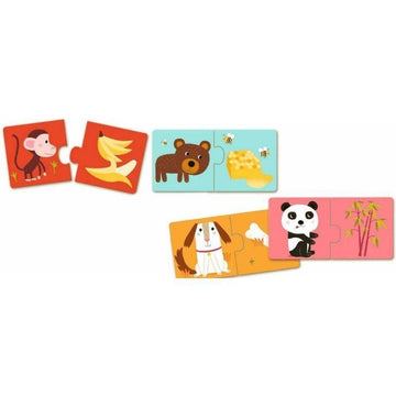 Puzzle de asociación "A comer" - Djeco