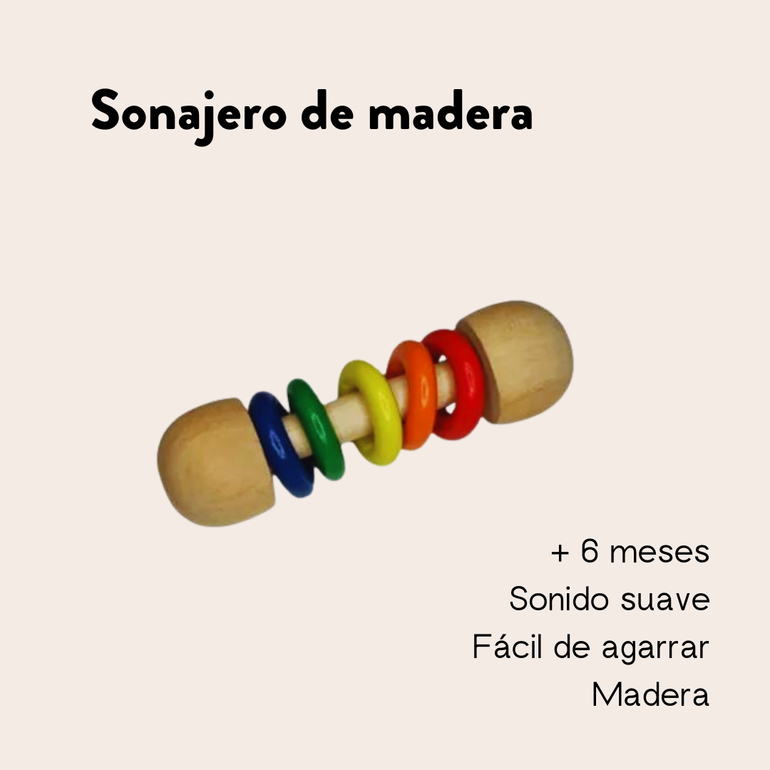 Sonajero madera montessori 2025