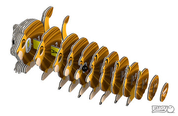 Puzzle 3D Lion (León) - Eugy