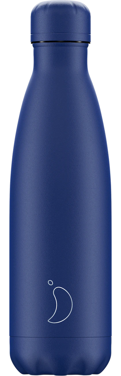 Botella de acero inox Chilly's 500ml - azul mate