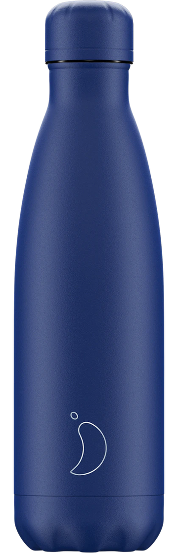 Botella de acero inox Chilly's 500ml - azul mate