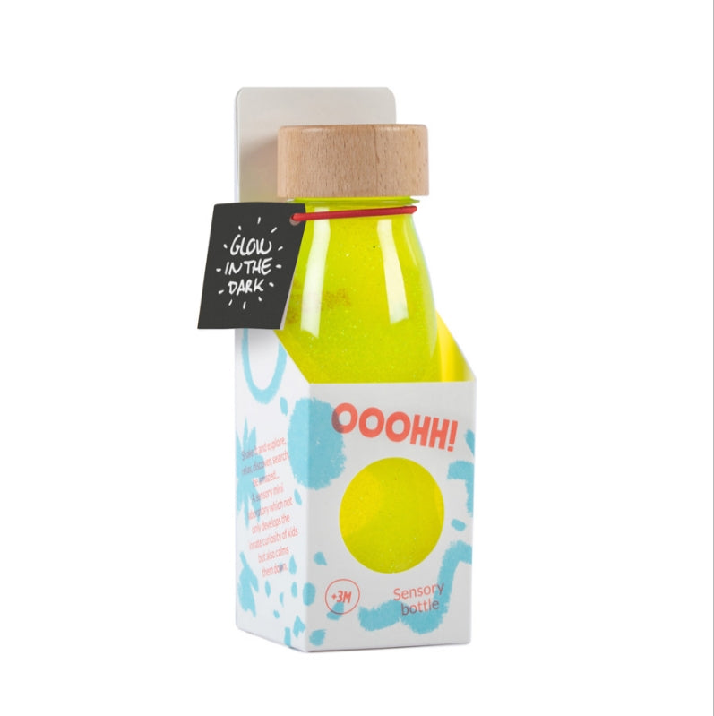 Botella sensorial - FLOAT FLUO amarillo - Petit Boum