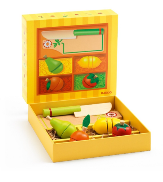 SPACEZAT Caja de Frutas y Verduras de Madera Juguete Didáctico