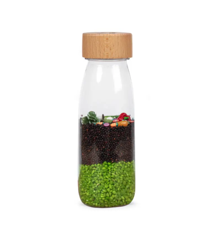 Botella Sensorial LEARN BOTTLE veggies - Petit Boum