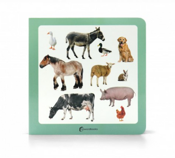 Libro imágenes reales Animales de granja 2 - Nowordbooks