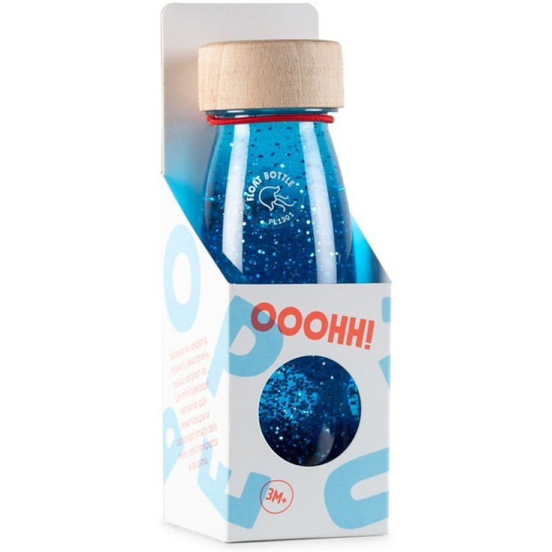 Botella sensorial FLOAT azul - Petit Boum