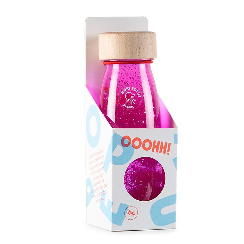 Botella sensorial FLOAT rosa - Petit Boum