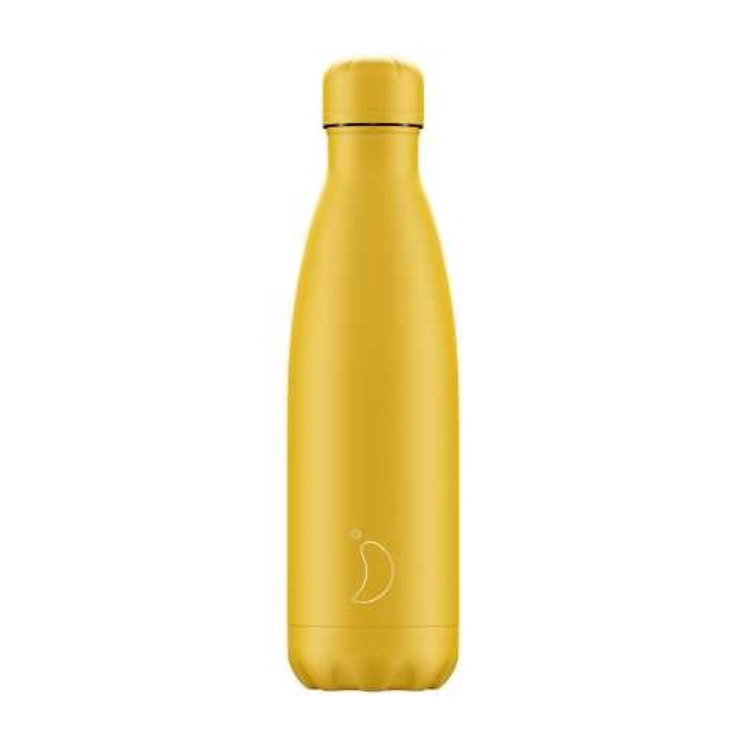 Botella de acero inox Chilly's 500ml - amarilla