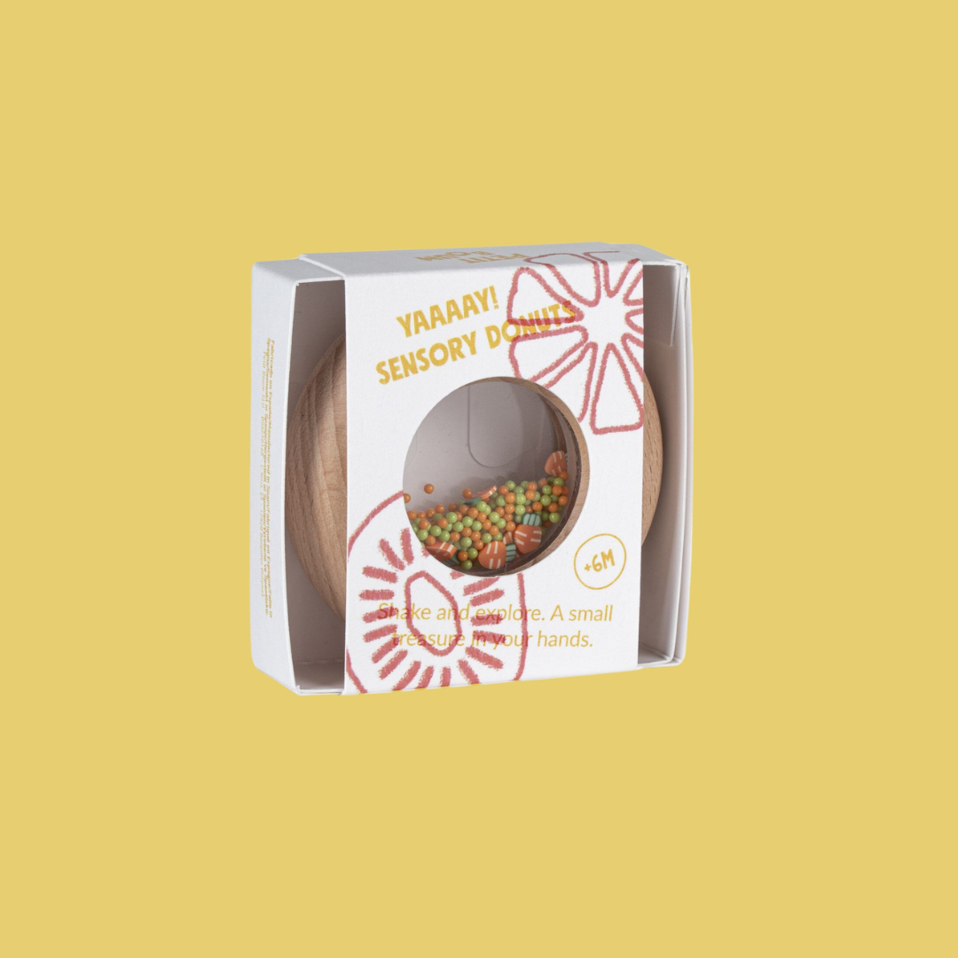 Donut sensorial de madera Zanahorias - Petit Boum