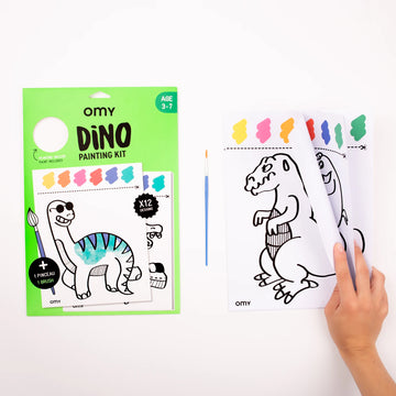 Kit para colorear con pintura incluida - Dinos