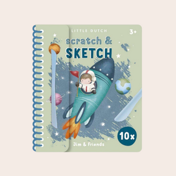 Libro Mágico para rascar Scratch Jim & Friends - Little Dutch