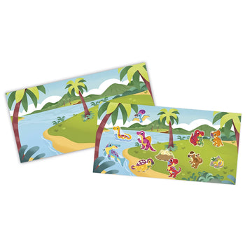 Pegatinas dinos reposicionables - Janod