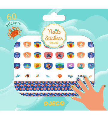 60 pegatinas para las uñas (varios modelos) - Djeco