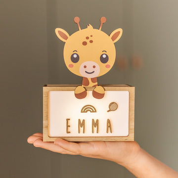 Lámpara de noche madera jirafa - Vintiun