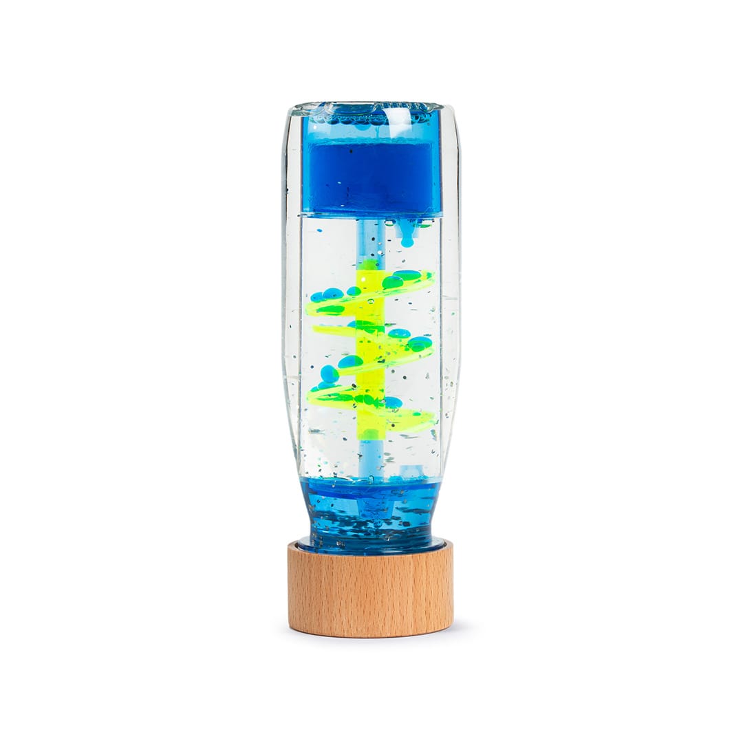 Botella sensorial MOVE BOTTLE spiral blue - Petit Boum