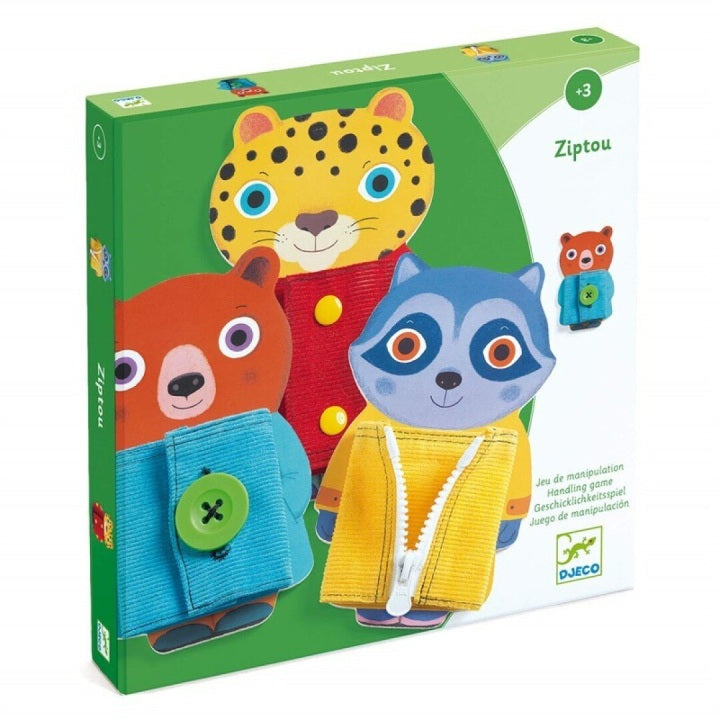 Juego de aprendizaje de cierres "Ziptou" - Djeco