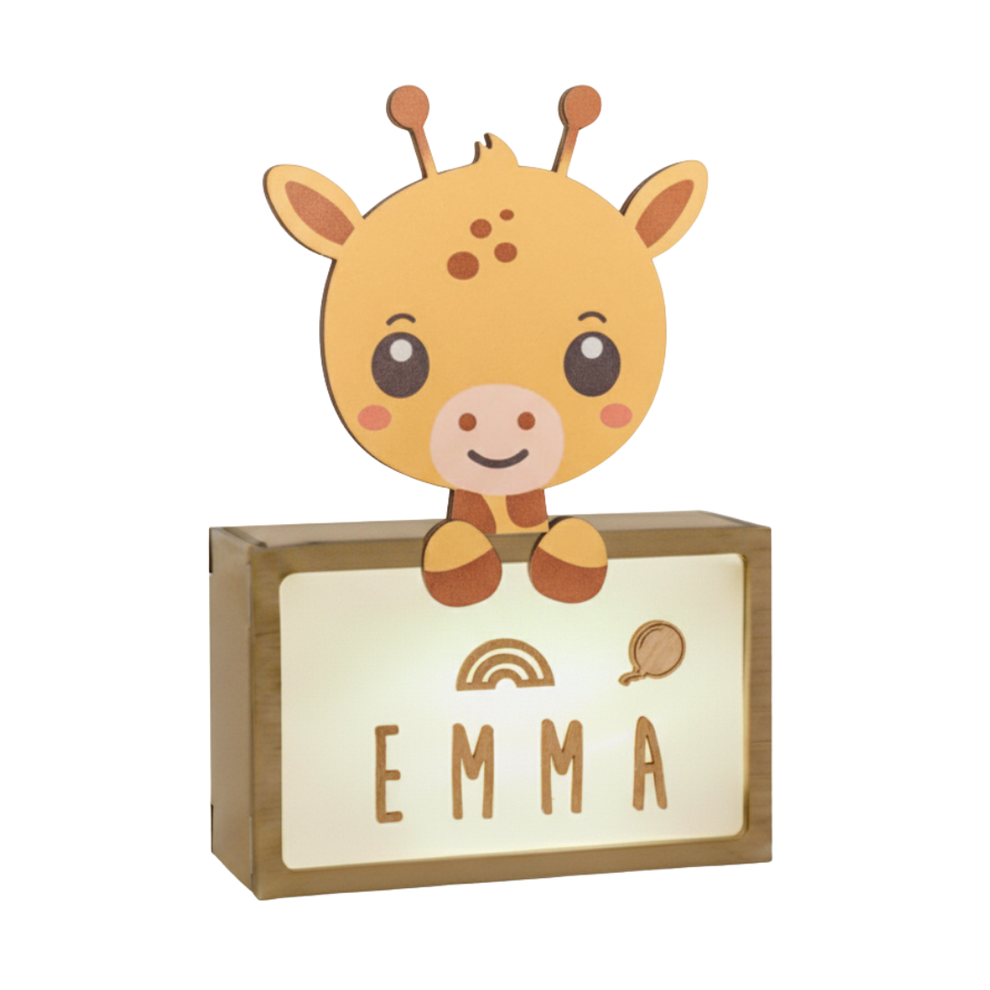 Lámpara de noche madera jirafa - Vintiun