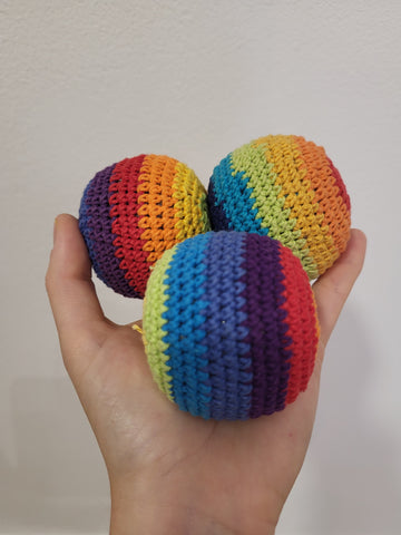 Pelota de colores con textura