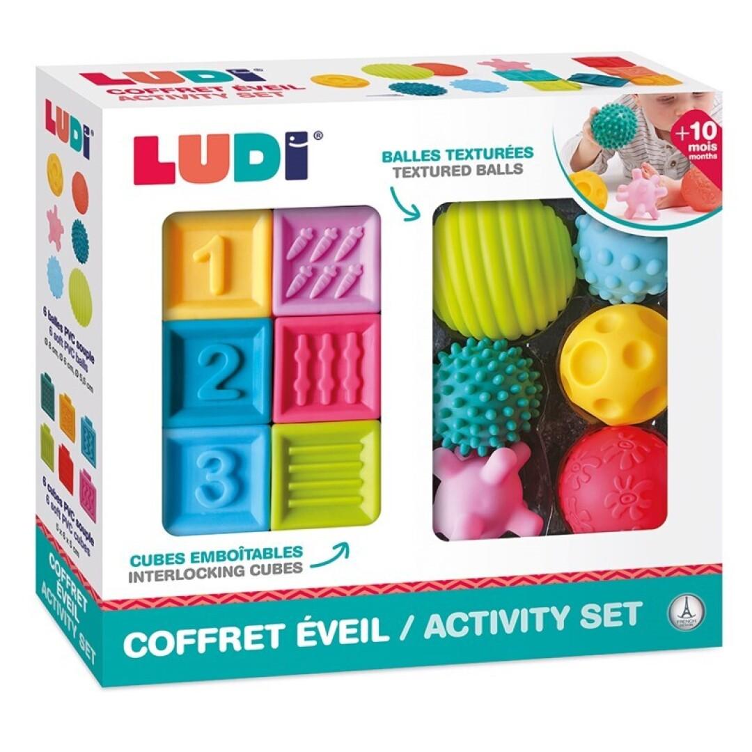 Set cubos y bolas sensoriales - Ludi