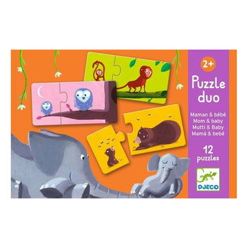 Puzzle dúo mamá y bebé - Djeco