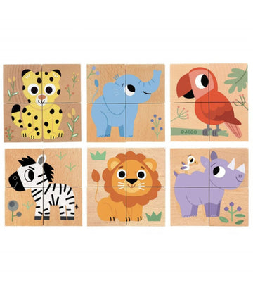 Rompecabezas de madera Wild & Co - Djeco