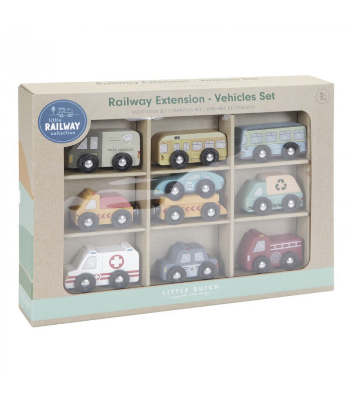 Set de 9 vehículos - Little dutch