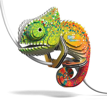 Puzzle 3D Chameleon (Camaleón) - Eugy