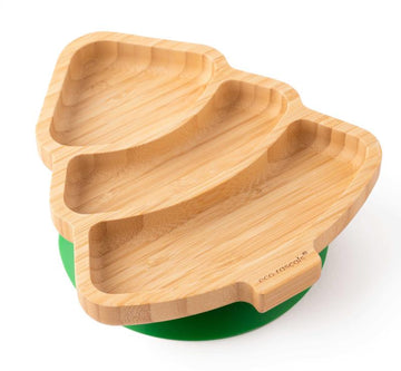Plato de bambú con ventosa navideño - Eco Rascals