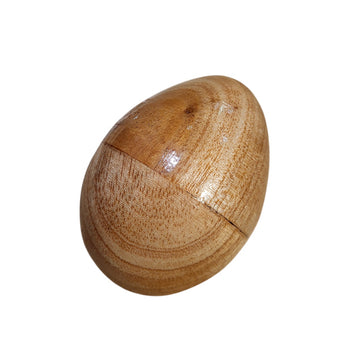 Huevo maraca de madera