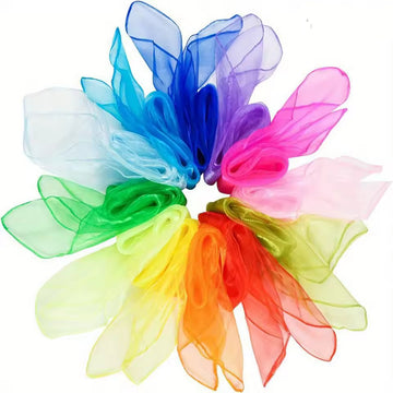 Pañuelos translúcidos de colores