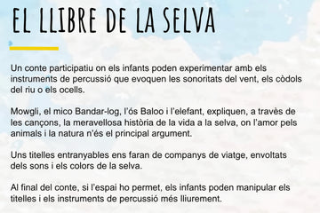 28/3 Contacontes musical: El llibre de la selva