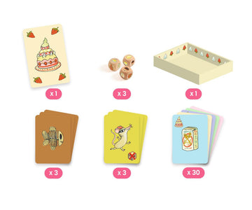 Juego de dados Sugar cake - Djeco