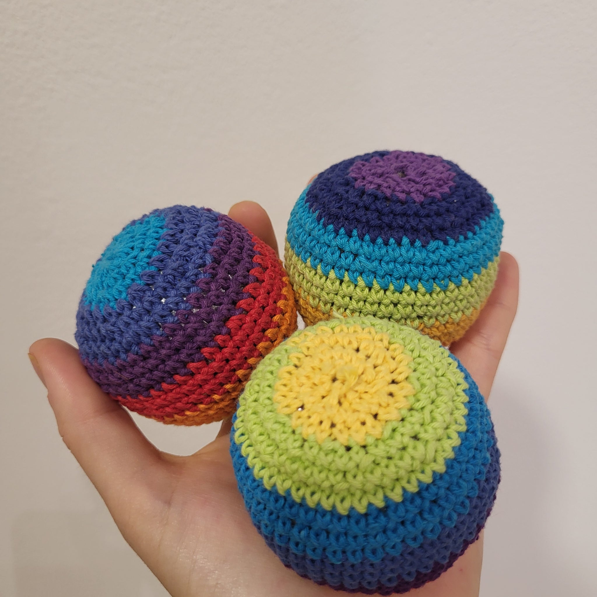 Pelota de colores con textura