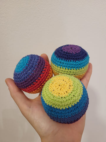 Pelota de colores con textura