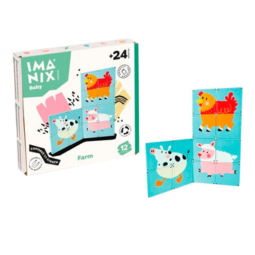 Imanix baby Animales Granja 12 piezas