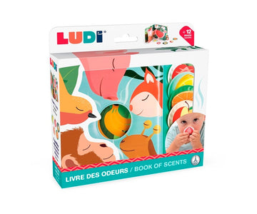 Libro de olores de frutas azul - Ludi