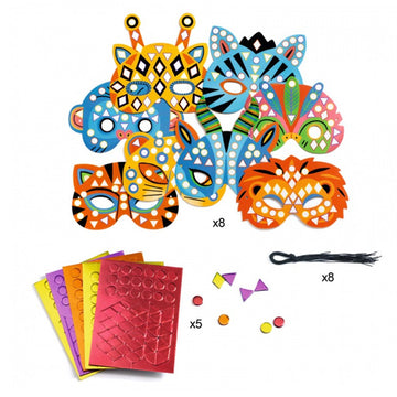 8 máscaras de mosaicos - Djeco