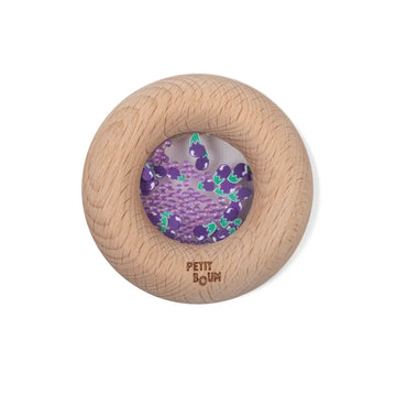 Donut sensorial de madera berenjenas - Petit Boum