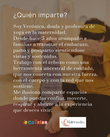 16/5 Taller rebozo mexicano y parto