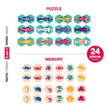 Memory y puzzle de baño - Ludi
