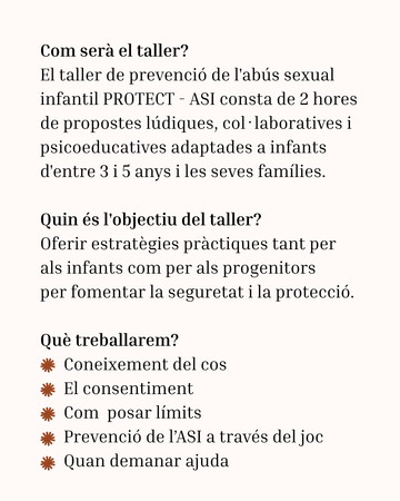4/6 Taller prevenció abús sexual infantil
