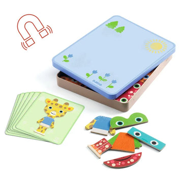 Juego magnético mix and match animales - Djeco