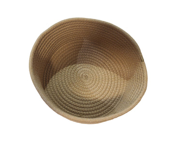 Cesta cuerda de algodón redonda
