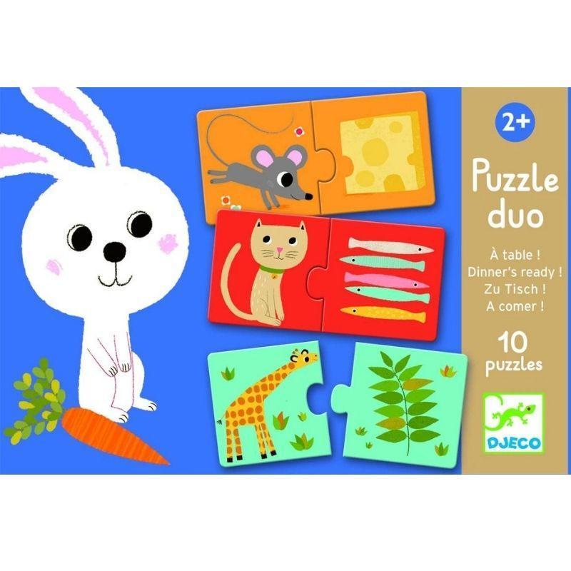Puzzle de asociación "A comer" - Djeco