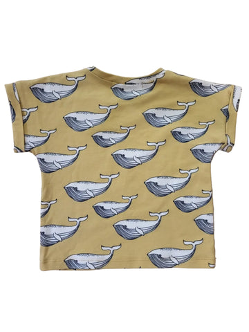 Camiseta de ballenas 9-12m - Petits Salvatges