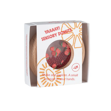 Donut sensorial de madera fresas - Petit Boum