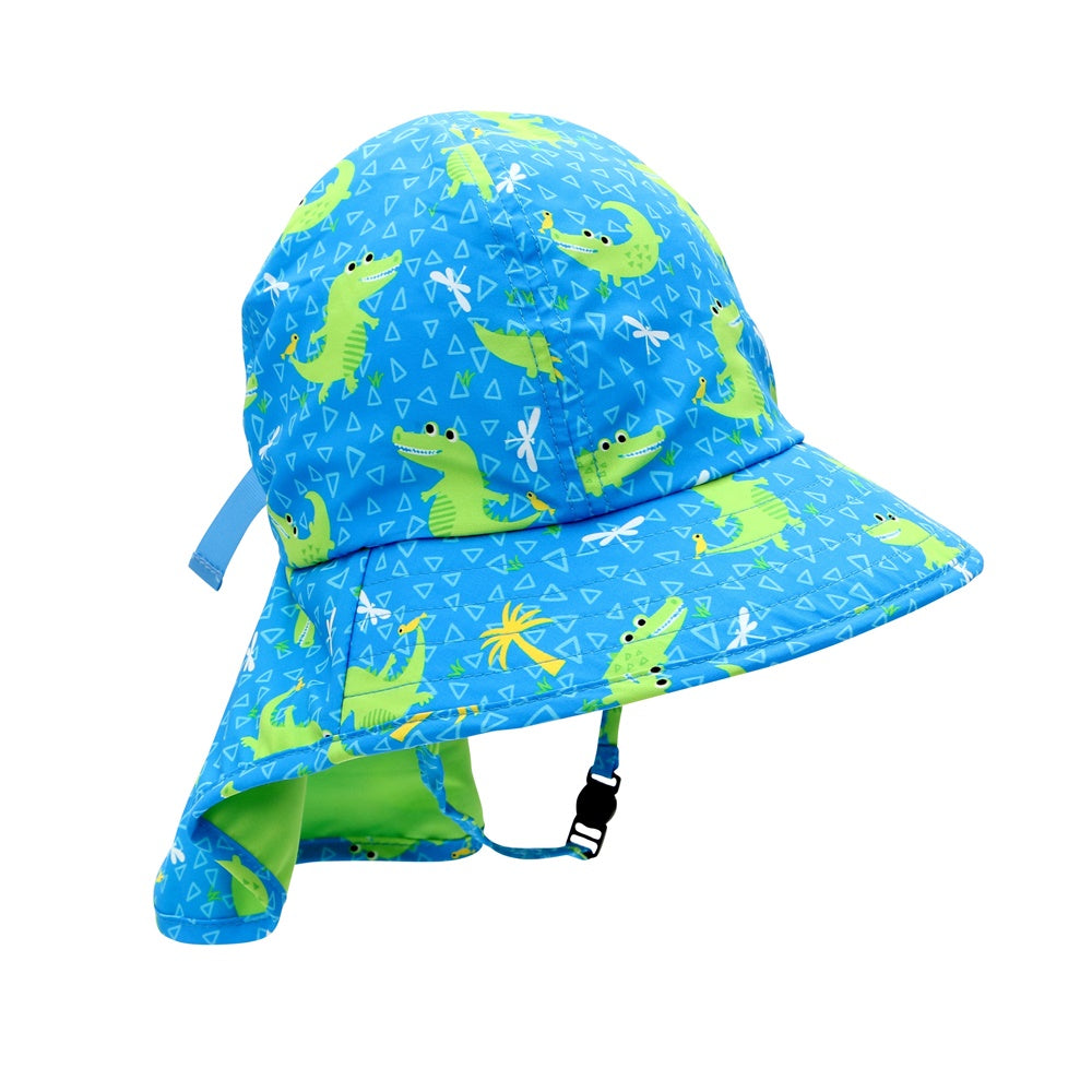 Gorro azul cocodrilos